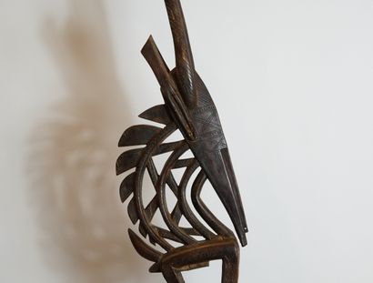 BAMBARA. Cimier. Sculpture Africaine en bois....