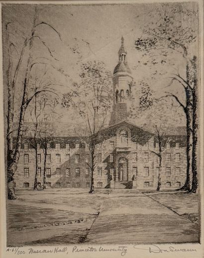 Don SWANN (1889-1954). Gravure multiple....