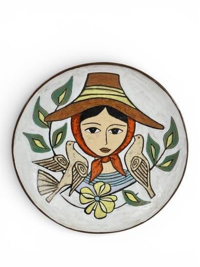 MANOY Yvette (1920-2020) Large round dish...