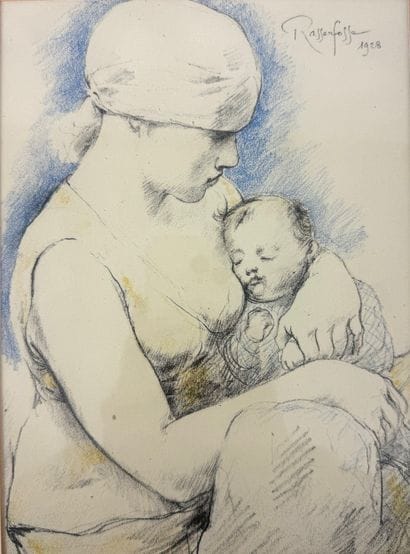 RASSENFOSSE Armand (1862-1934). 
Maternity...