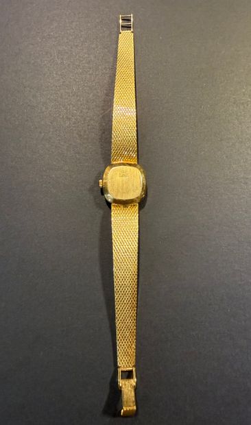 INCABLOC. Montre dame en or. 
Marque 