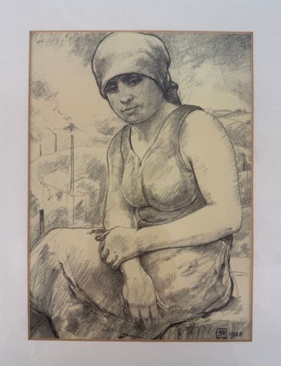 RASSENFOSSE Armand (1862-1934).
Hiercheuse...
