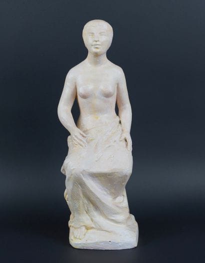 DRUET Bernard (1935-2012) Sculpture en terre...