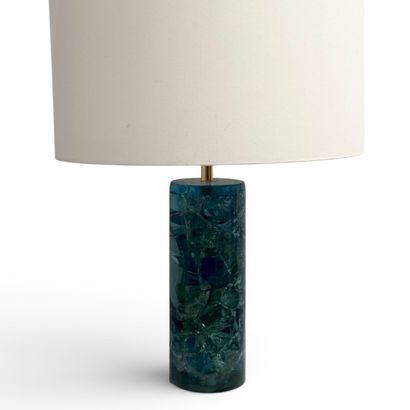 GIRAUDON Pierre (1923-2012). Résine Fractale.
Lampe...