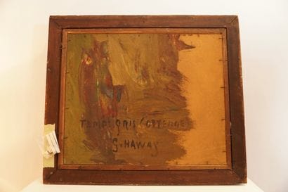 Georges HAWAY (1895-1945). Huile sur panneau....