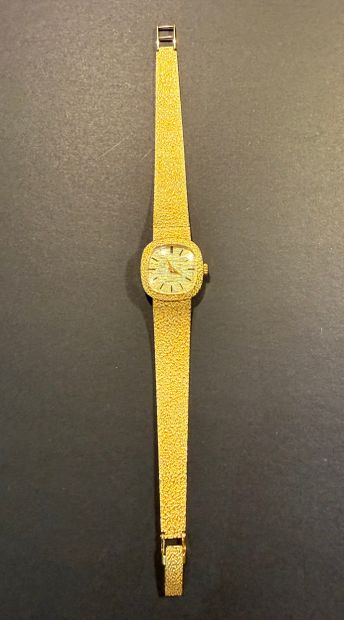 INCABLOC. Montre dame en or. 
Marque 