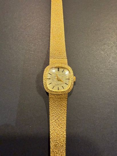 INCABLOC. Montre dame en or. 
Marque 