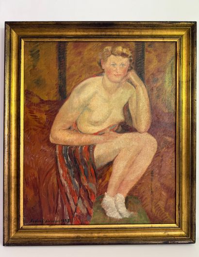 AERENS Robert (1883-1969).
Nu féminin.
Signé...