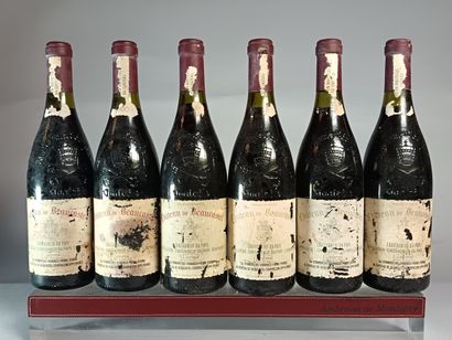6 Bottles CHÂTEAUNEUF DU PAPE 1990
- Château...