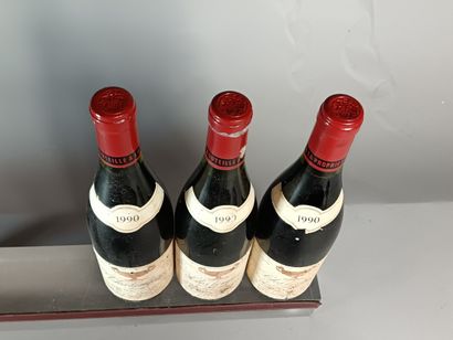 3 Bouteilles CLOS DE VOUGEOT Grand cru Musigni...