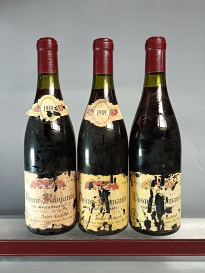3 Bottles VOSNE ROMANÉE 1er Cru Les Malconsorts...