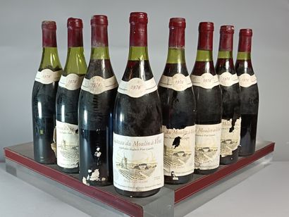 8 Bottles MOULIN A VENT du Château du MOULIN...