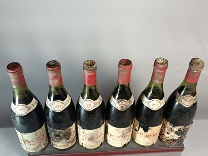 6 Bottles CORTON Grand Cru BRESSANDES 1971
-...