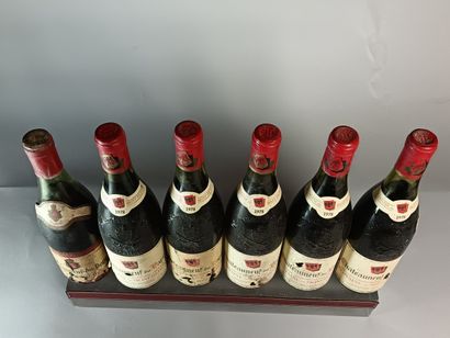 6 Bottles CHÂTEAUNEUF DU PAPE Dom. de MONT-REDON...