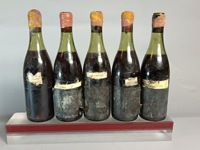 5 Bouteilles CHARMES CHAMBERTIN Grand Cru...