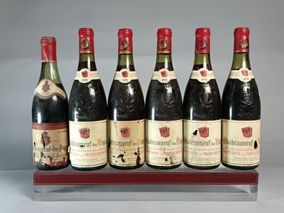 6 Bottles CHÂTEAUNEUF DU PAPE Dom. de MONT-REDON...