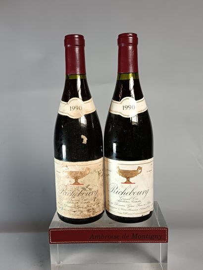 2 Bottles RICHEBOURG Grand cru 1990
- Domaine...