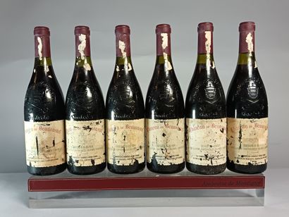 6 Bottles CHÂTEAUNEUF DU PAPE 1990
- Château...