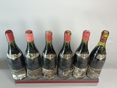6 Bouteilles CHARMES CHAMBERTIN Grand Cru...