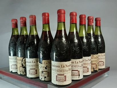 9 Bottles CHÂTEAUNEUF DU PAPE 1970
- Château...