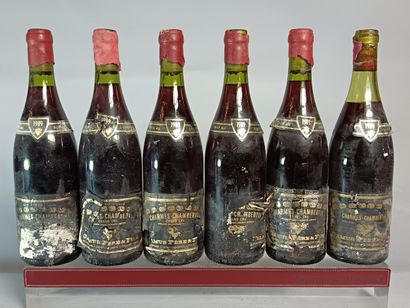 6 Bouteilles CHARMES CHAMBERTIN Grand Cru...