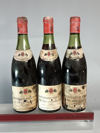 2 Bottles GEVREY CHAMBERTIN 1969
- BOUCHARD...