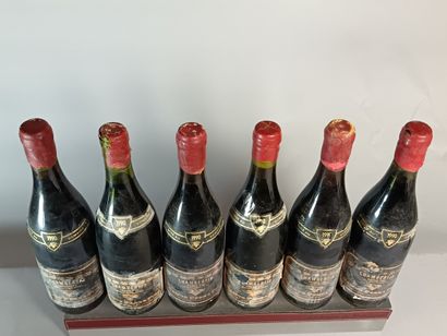6 Bouteilles CHAMBERTIN Grand Cru 1990
-...