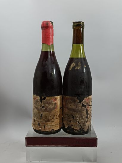 2 Bouteilles CLOS DE VOUGEOT Grand cru 1969
-...
