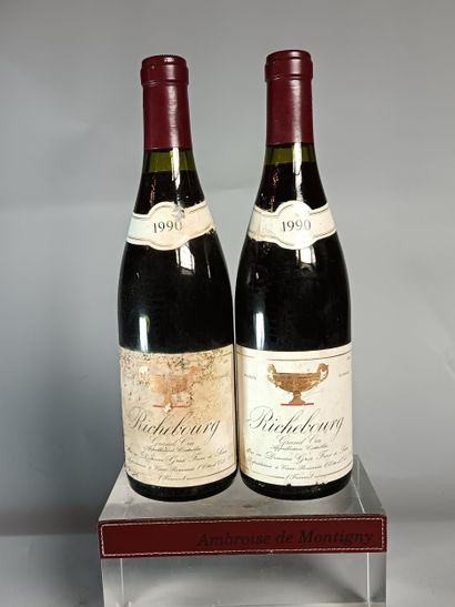 2 Bottles RICHEBOURG Grand cru 1990
- Domaine...
