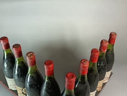 9 Bottles CHÂTEAUNEUF DU PAPE 1970
- Château...