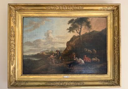 Oil on canvas. Inv:26016-58.
Pastoral scene....