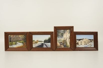 BEULEUN Jean-Victor. Inv 26013-4. 4 small...