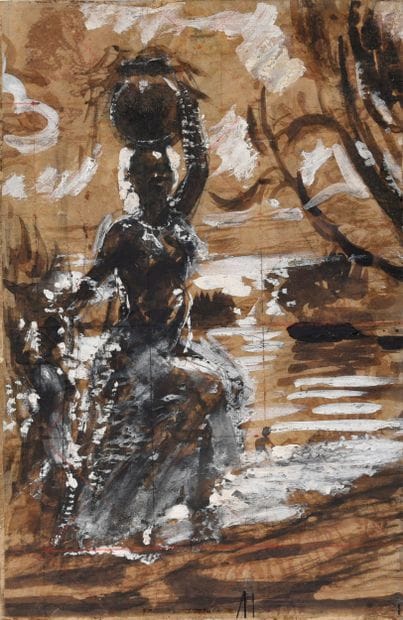 HALLET André (1890-1959). Inv 12. Study....