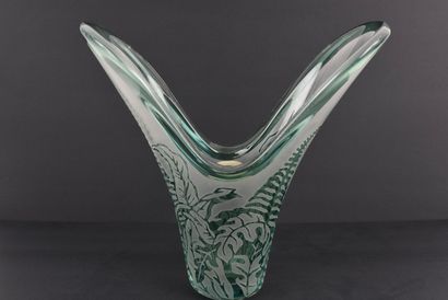 VAL SAINT LAMBERT. VSL. In 26015-8. 
Vase...