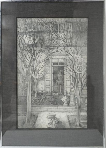 F. DELCOURT. Inv 2. Pencil or graphite drawing....