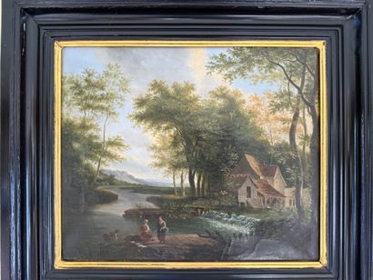 Oil on canvas. Inv 26016-18.
Landscape painting...