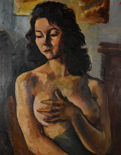DUPAGNE Adrien (1980-1889). Inv 20. Oil on...