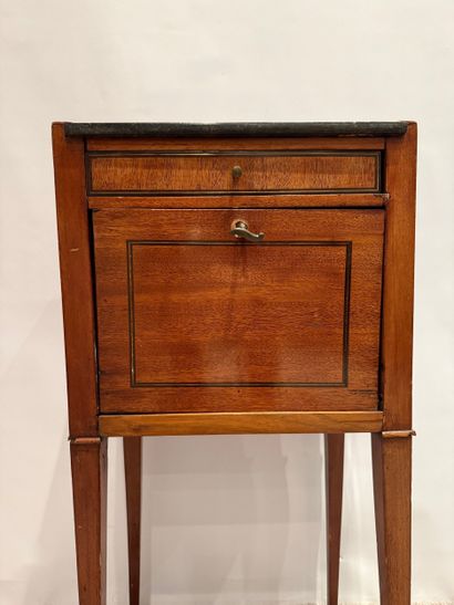 Chapuis (Dans le goût ). Bedside table in...