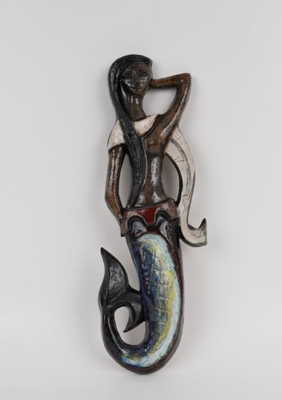 VERMEIRE Paul (1928-1974). Sculpture en céramique...
