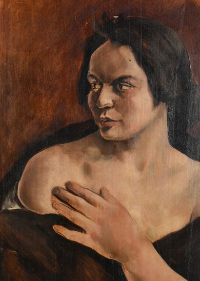 DUPAGNE Adrien (1980-1889). Inv 13. Oil on...