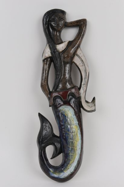 VERMEIRE Paul (1928-1974). Sculpture en céramique...