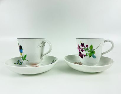 MEISSEN. Fin XVIIIè. Inv: 26016-45.
Deux...