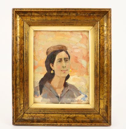 DE LINCE Marcel (1885-1958). Small portrait...