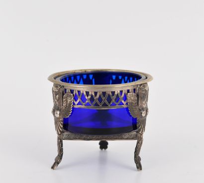 SILVER. Inv 26016-41. 2 round salt shakers...