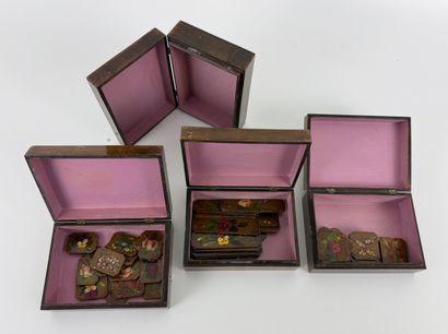 SPA. Inv 26016-23. Four small wooden Spa...