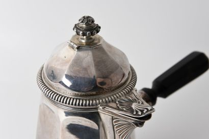 SILVER. Silver jug. Inv: 26016-4. Blackened...