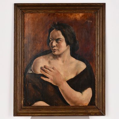 DUPAGNE Adrien (1980-1889). Inv 13. Oil on...