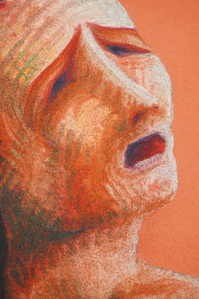 M. ESSER. Inv 4. Signed. Pastel and watercolor...