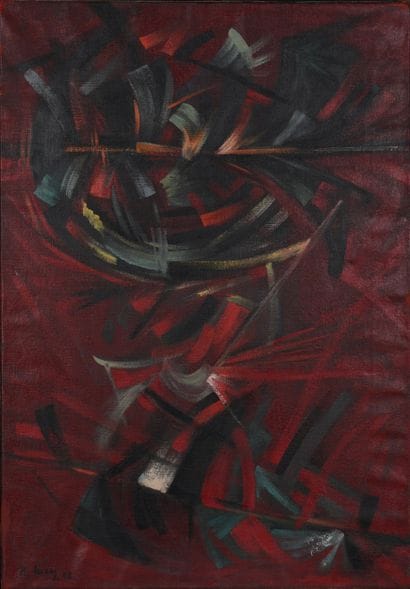LUCAS Richard (1925-1977). Inv 15. Oil on...