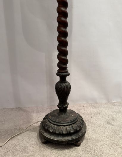 Wooden floor lamp base from the 1940s-50s.
Made...